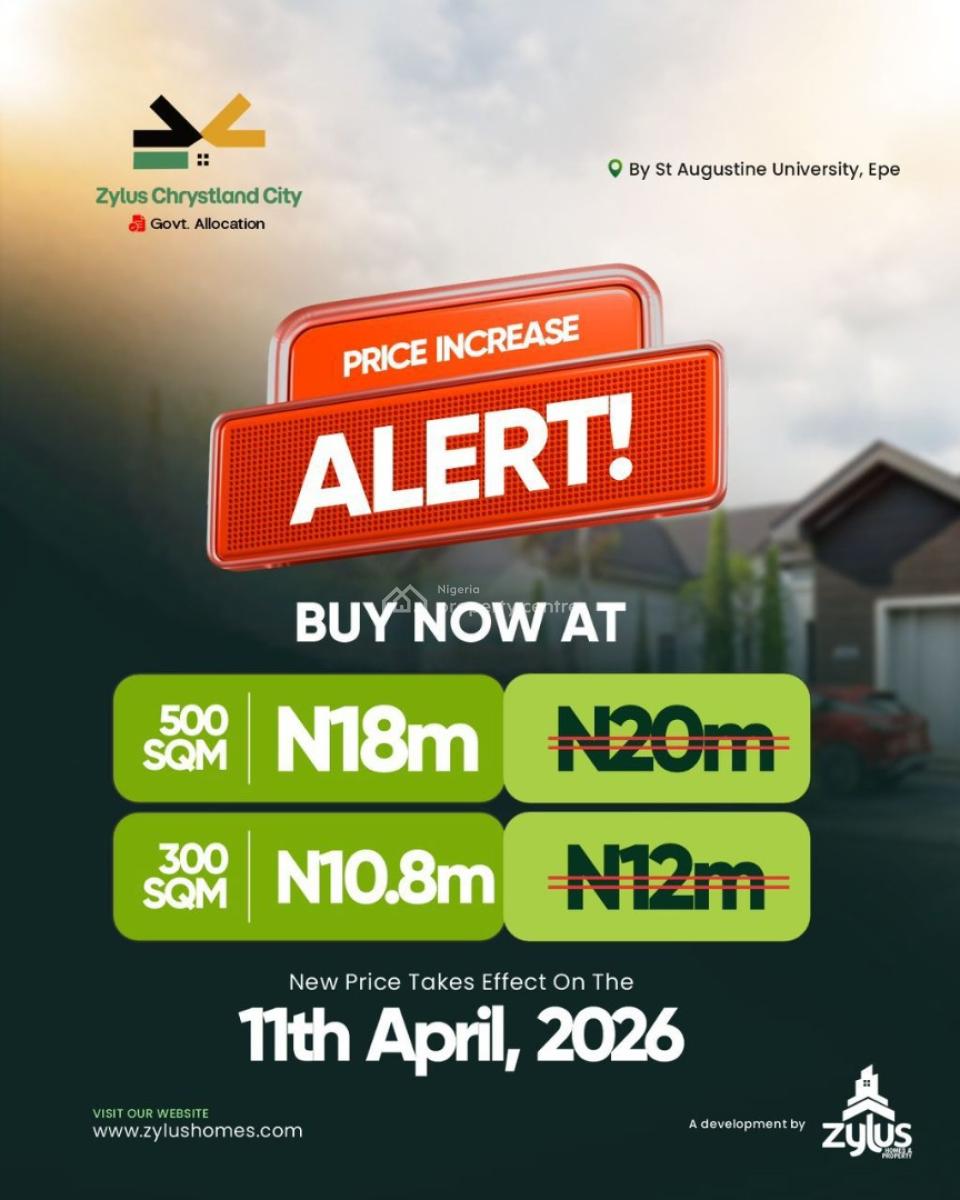 Pre Launch Price Luxury 300 Sqm Dry Land, Augustine University, Epe, Lagos, Mixed-use Land for Sale