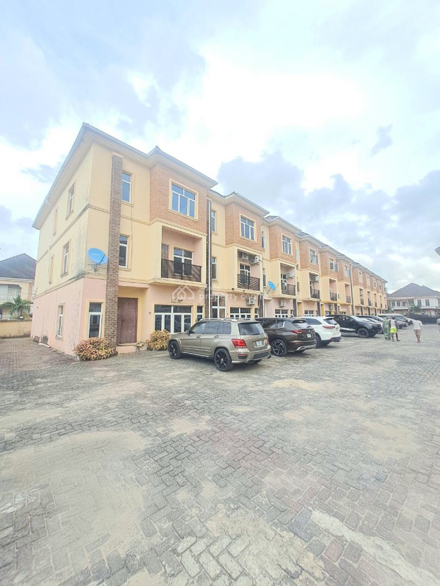 Well Built 4 Bedroom Terrace Duplex with Bq in a Gated Estate, Osapa, Lekki, Lagos, Terraced Duplex for Rent