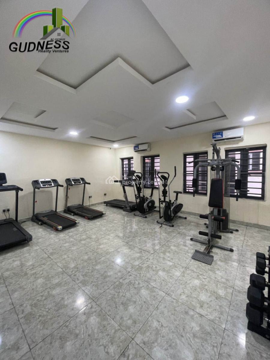 Spacious 3 Bedroom Flat with a Room Bq with Gym and 24 Hours Light, Conservation, Lekki, Lagos, Flat / Apartment for Rent