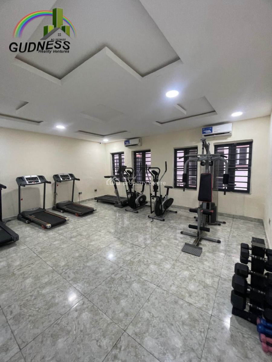 Spacious 3 Bedroom Flat with a Room Bq with Gym and 24 Hours Light, Conservation, Lekki, Lagos, Flat / Apartment for Rent