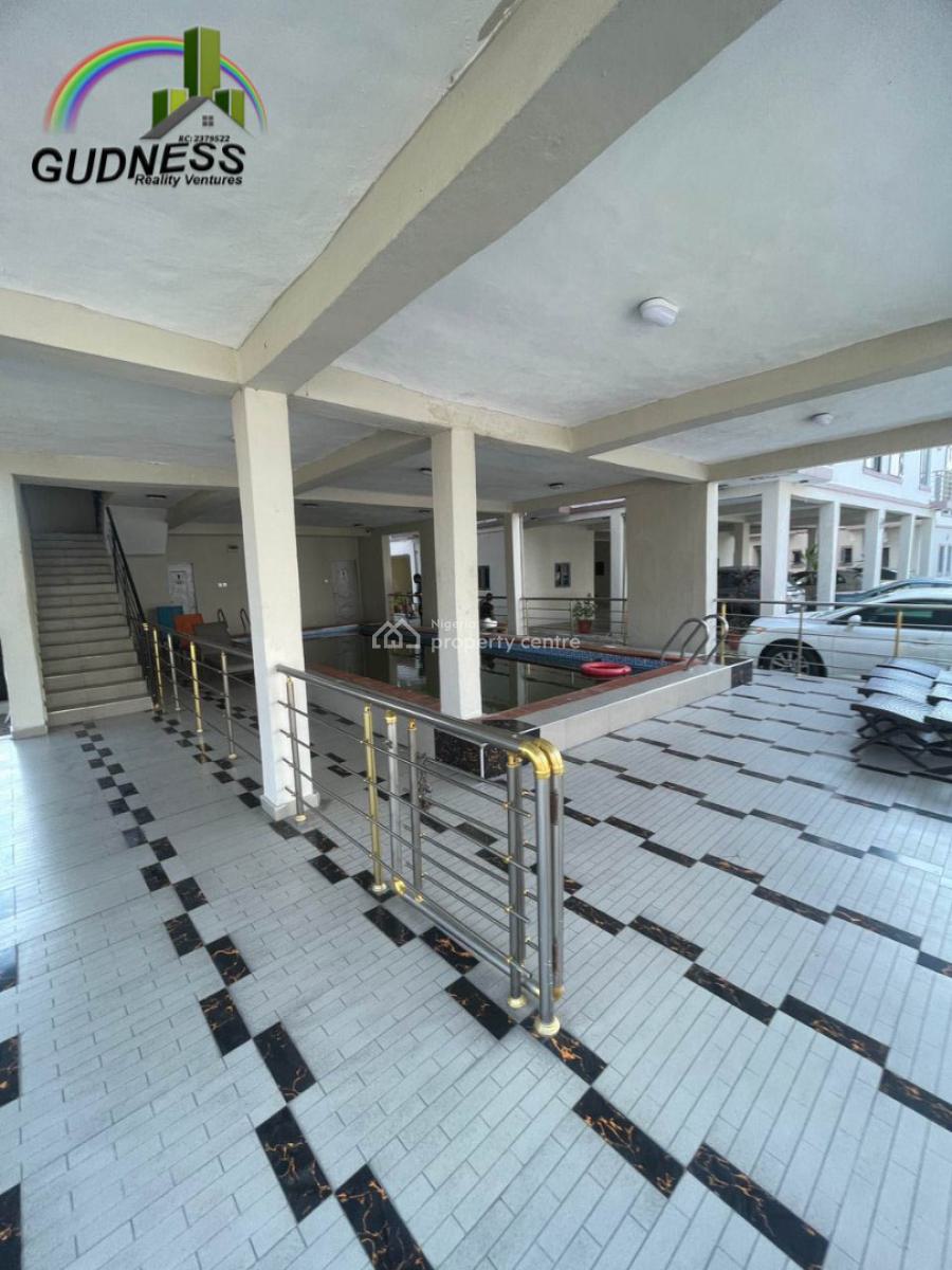 Spacious 3 Bedroom Flat with a Room Bq with Gym and 24 Hours Light, Conservation, Lekki, Lagos, Flat / Apartment for Rent
