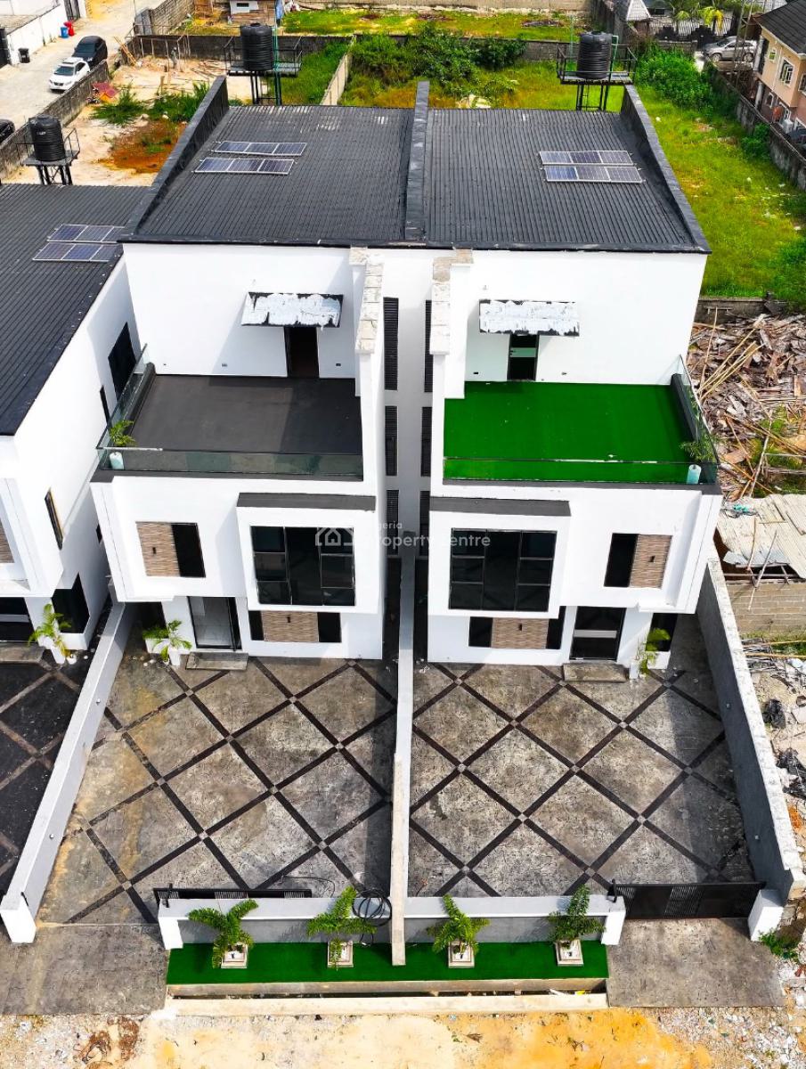 Contemporary 5 Bedroom Fully Detached Penthouse with Rooftop Terrace, Sangotedo, Ajah, Lagos, Detached Duplex for Sale