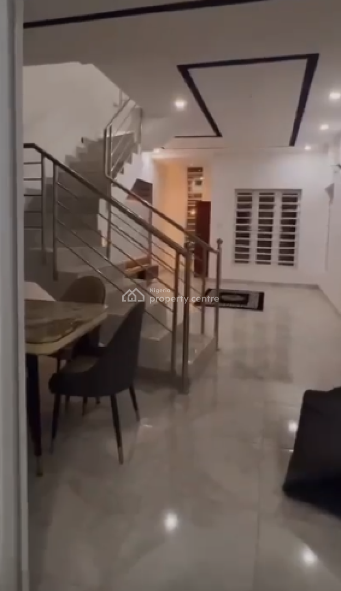 a Very Sharp 4 Bedrooms Town House Plus Bq, Ajiwe, Ajah, Lagos, Terraced Duplex for Rent