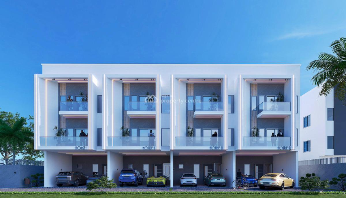 Brand New 4-bedroom Duplex with a Bq Off Plan, Unilag Estate, Gra Phase 1, Magodo, Lagos, Terraced Duplex for Sale