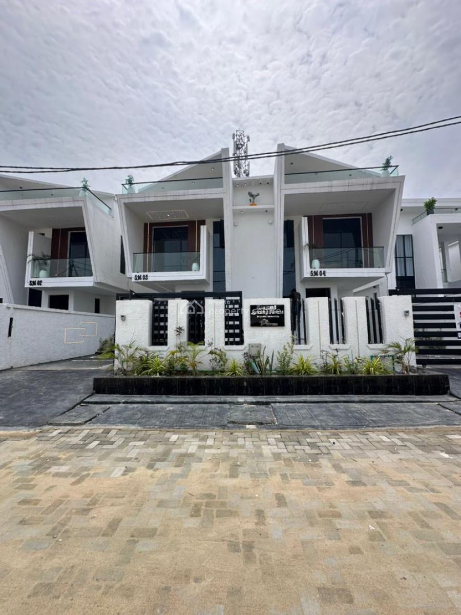 Beautifully Built 4 Bedroom Semi Detached Duplex with Bq, Ikota, Lekki, Lagos, Semi-detached Duplex for Sale