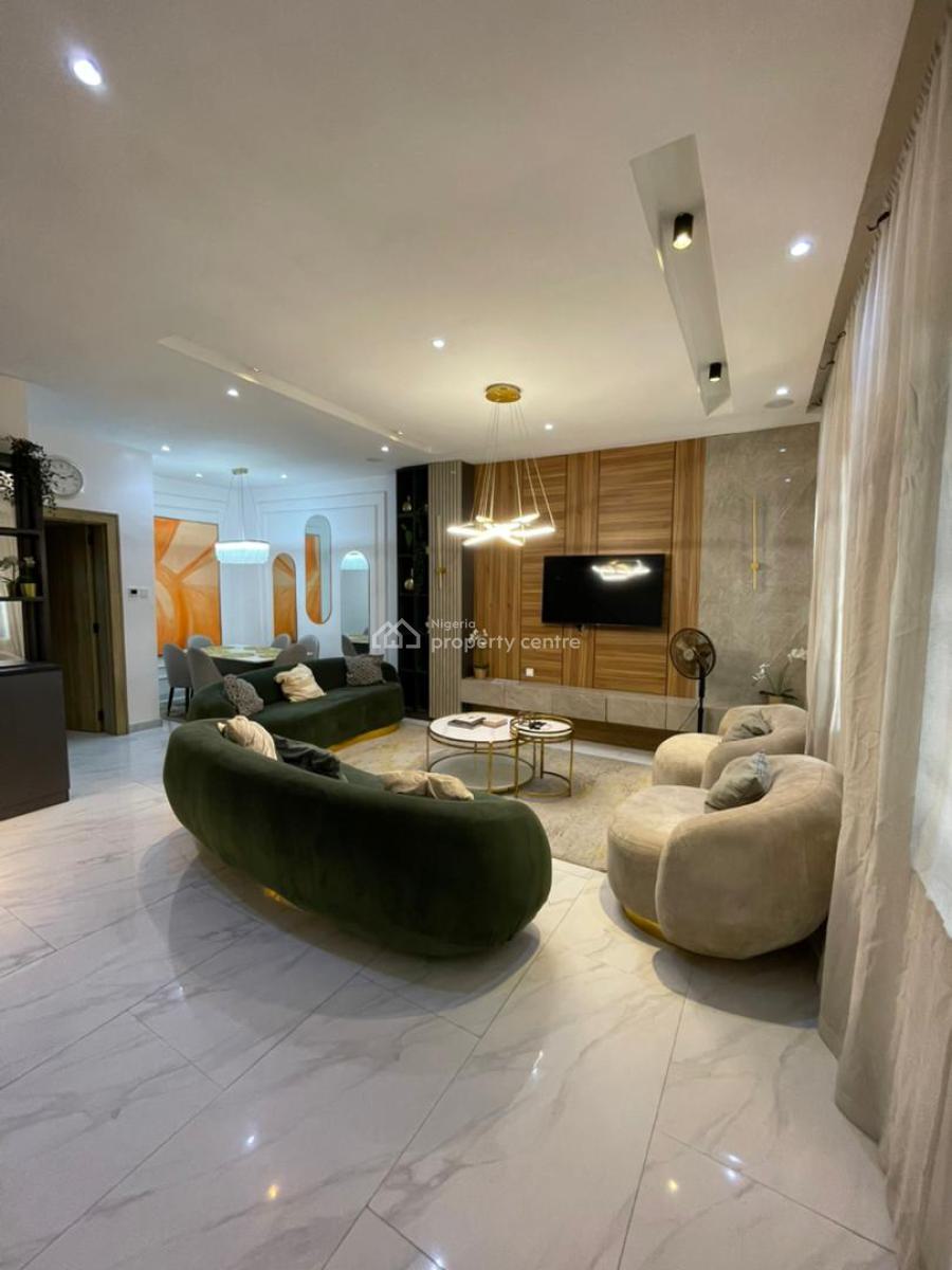 Serviced 4bedroom Terrace Duplex with Bq and Swimming Pool, Lekki Right, Ikate, Lekki, Lagos, Terraced Duplex for Rent