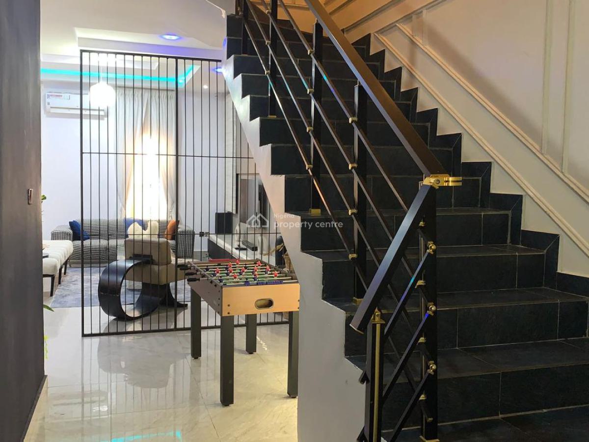 Fully Furnished 4-bedroom Semi-detached Duplex in a Secure Estate, Bridgegate Estate, Agungi, Lekki, Lagos, Semi-detached Duplex for Rent