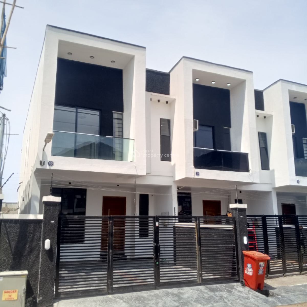 Self Compound Corner Piece 4 Bedroom Terrace, Ikota, Lekki, Lagos, House for Sale