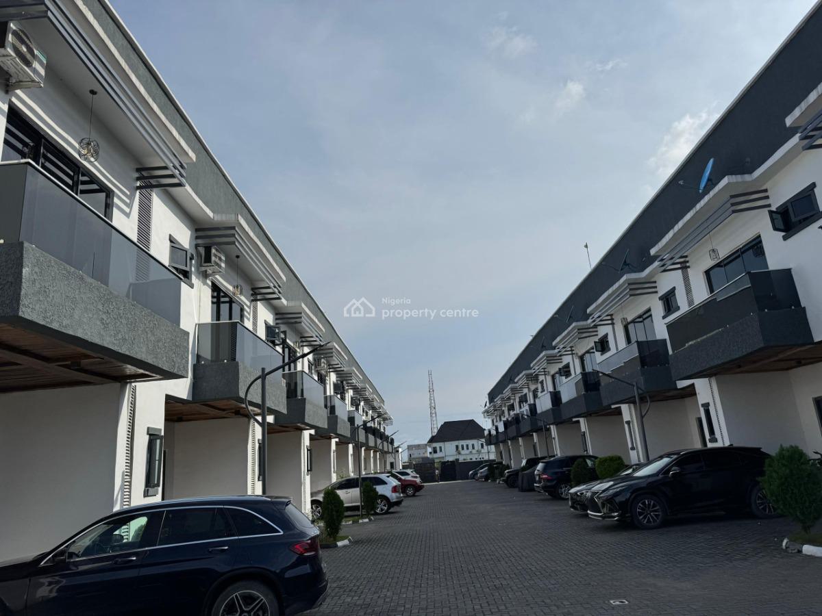 Fully Serviced Unfurnished 4 Bedroom Terrace Duplex , Serene Estate, Osapa, Lekki, Lagos, Terraced Duplex for Rent