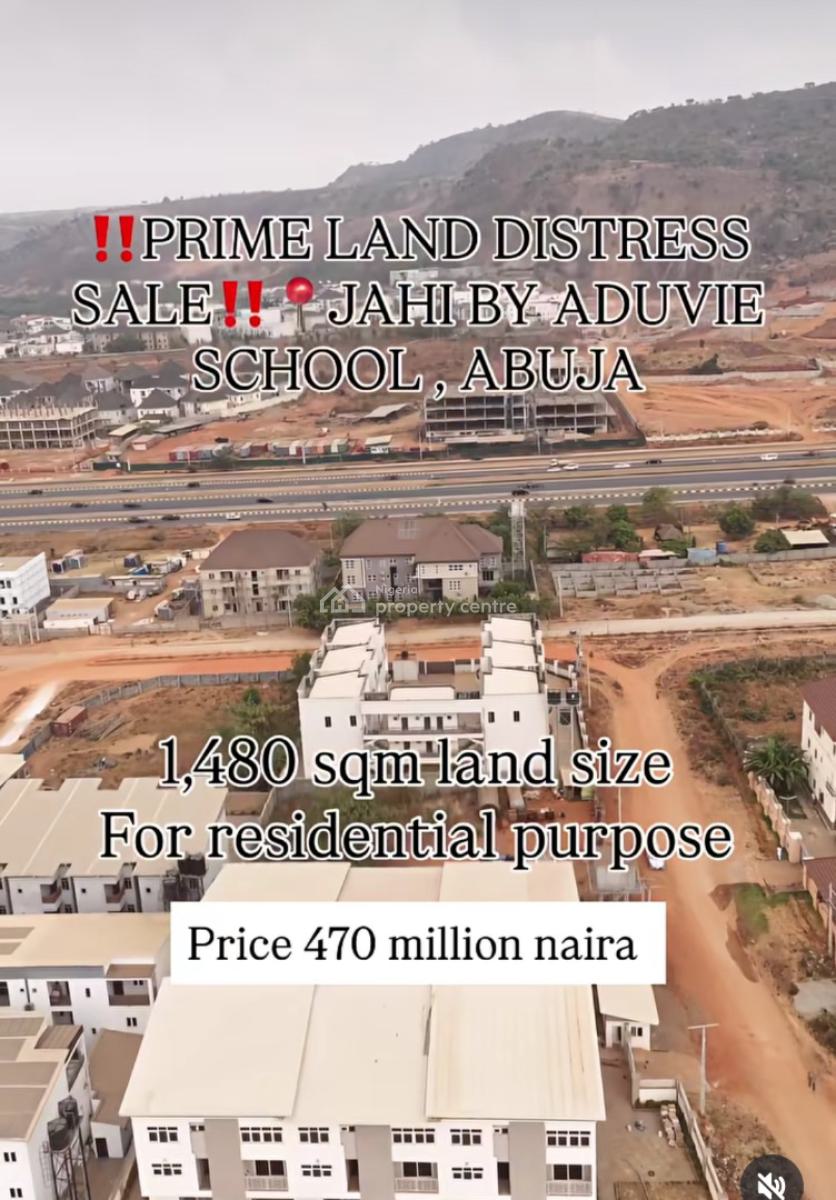 Prime Private Residential Land, By Aduvie School, Jahi, Abuja, Residential Land for Sale