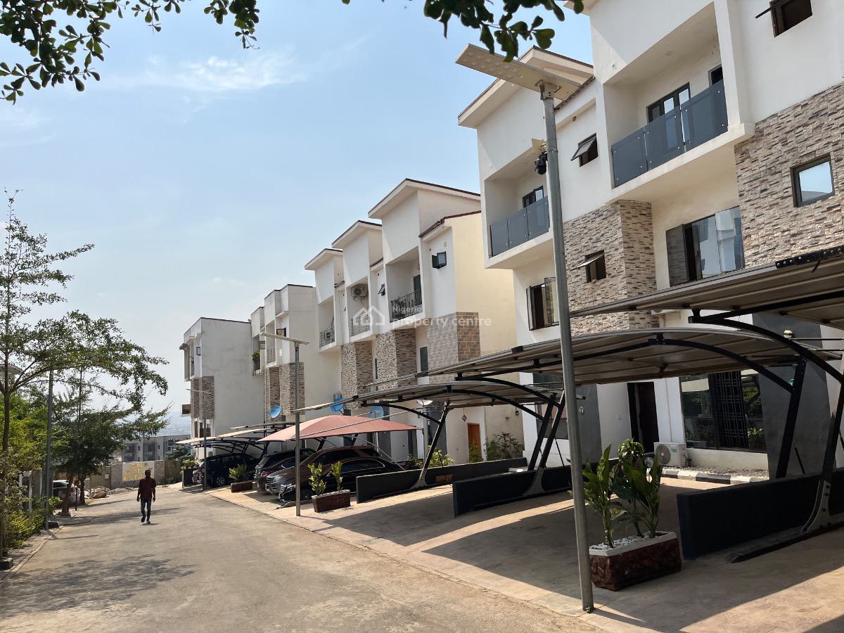 Furnished 4 Bedroom Terrace Duplex with a Room Bq, Guzape District, Abuja, Terraced Duplex for Sale