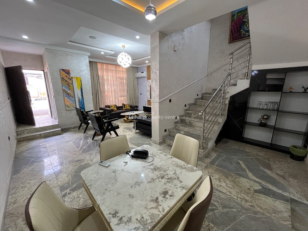 Furnished 4 Bedroom Terrace Duplex with a Room Bq, Guzape District, Abuja, Terraced Duplex for Sale