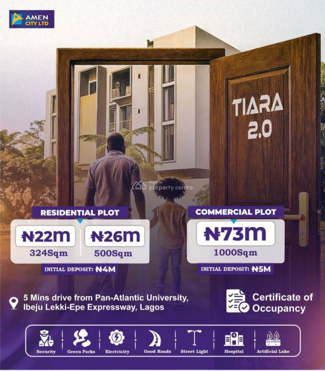 Land with Cofo, Amen Estate Tiara 2.0 Is Located Along The Lekki International Airport, Ibeju Lekki, Lagos, Mixed-use Land for Sale