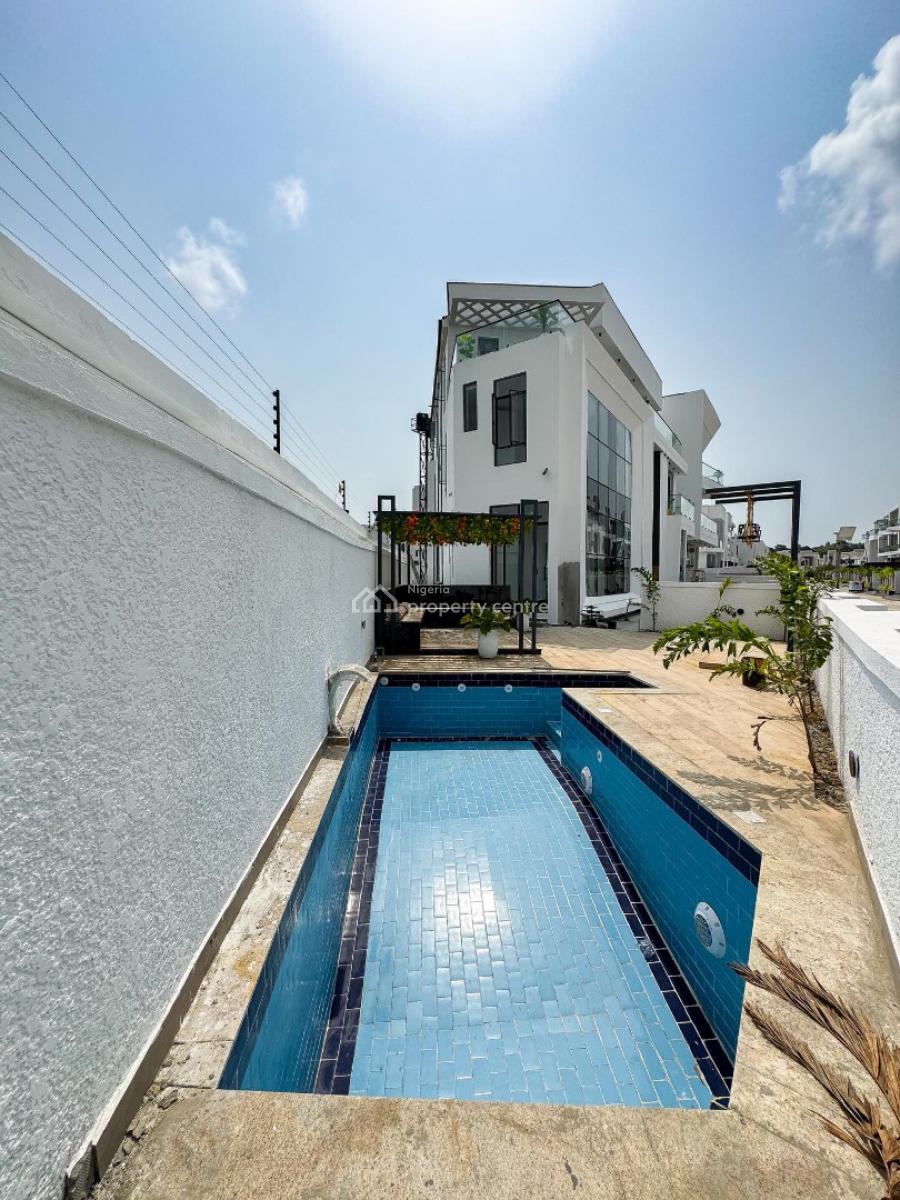 Contemporary 5 Bedroom Detached Duplex with Pool, Cinema,and Bq, Chevron, Lekki, Lagos, Detached Duplex for Sale