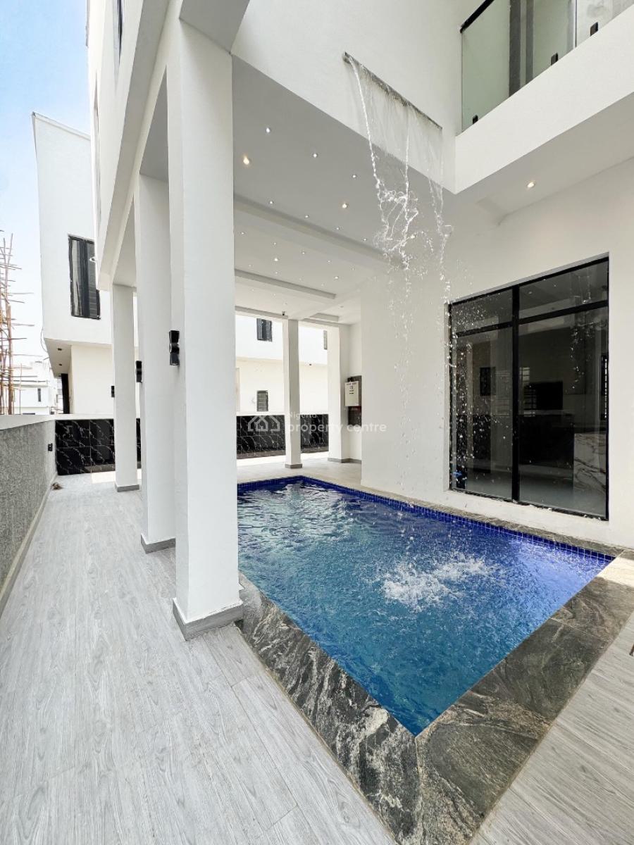 Contemporary 5 Bedroom Detached Duplex with Swimming Pool and Bq, Ikota, Lekki, Lagos, Detached Duplex for Sale