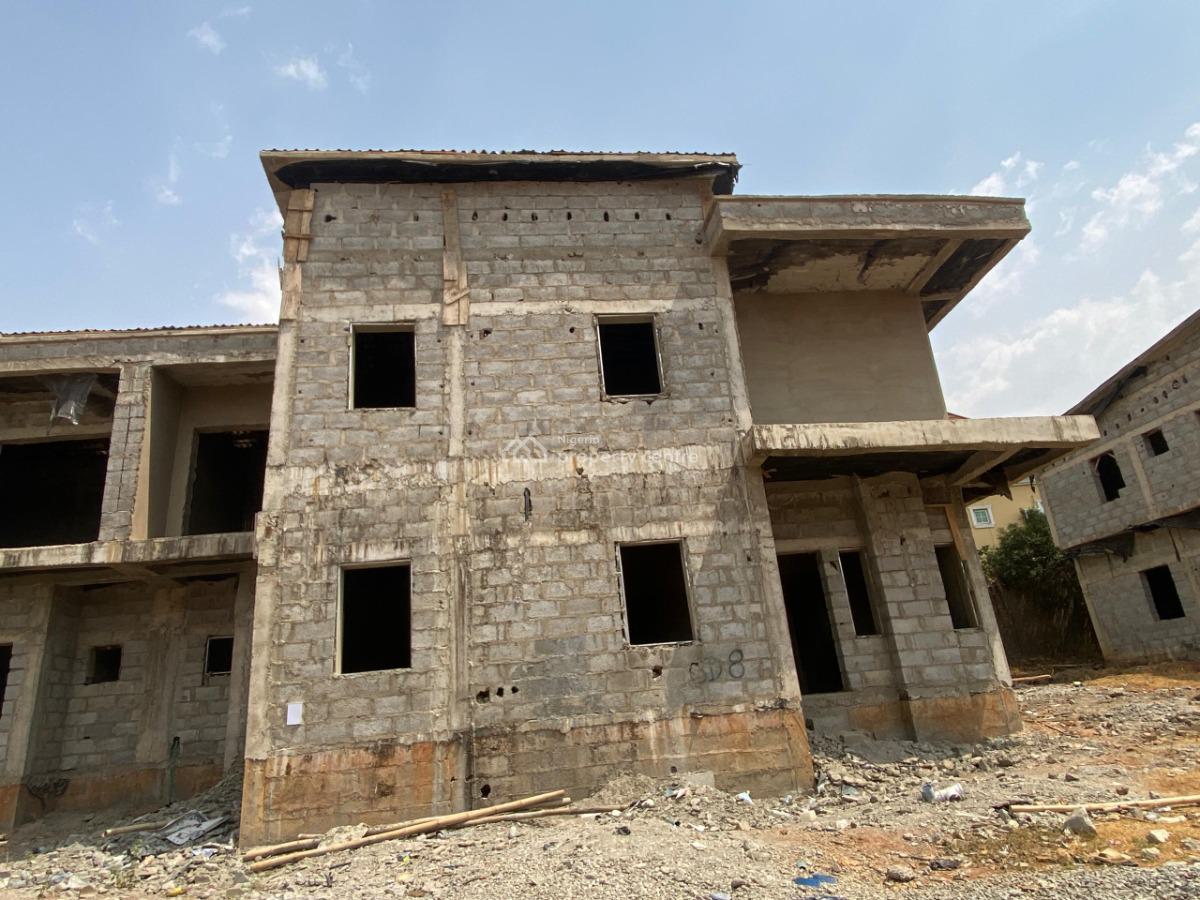 4 Bedrooms Semi-detached Duplex with Bq (carcass), Life Camp, Abuja, Semi-detached Duplex for Sale