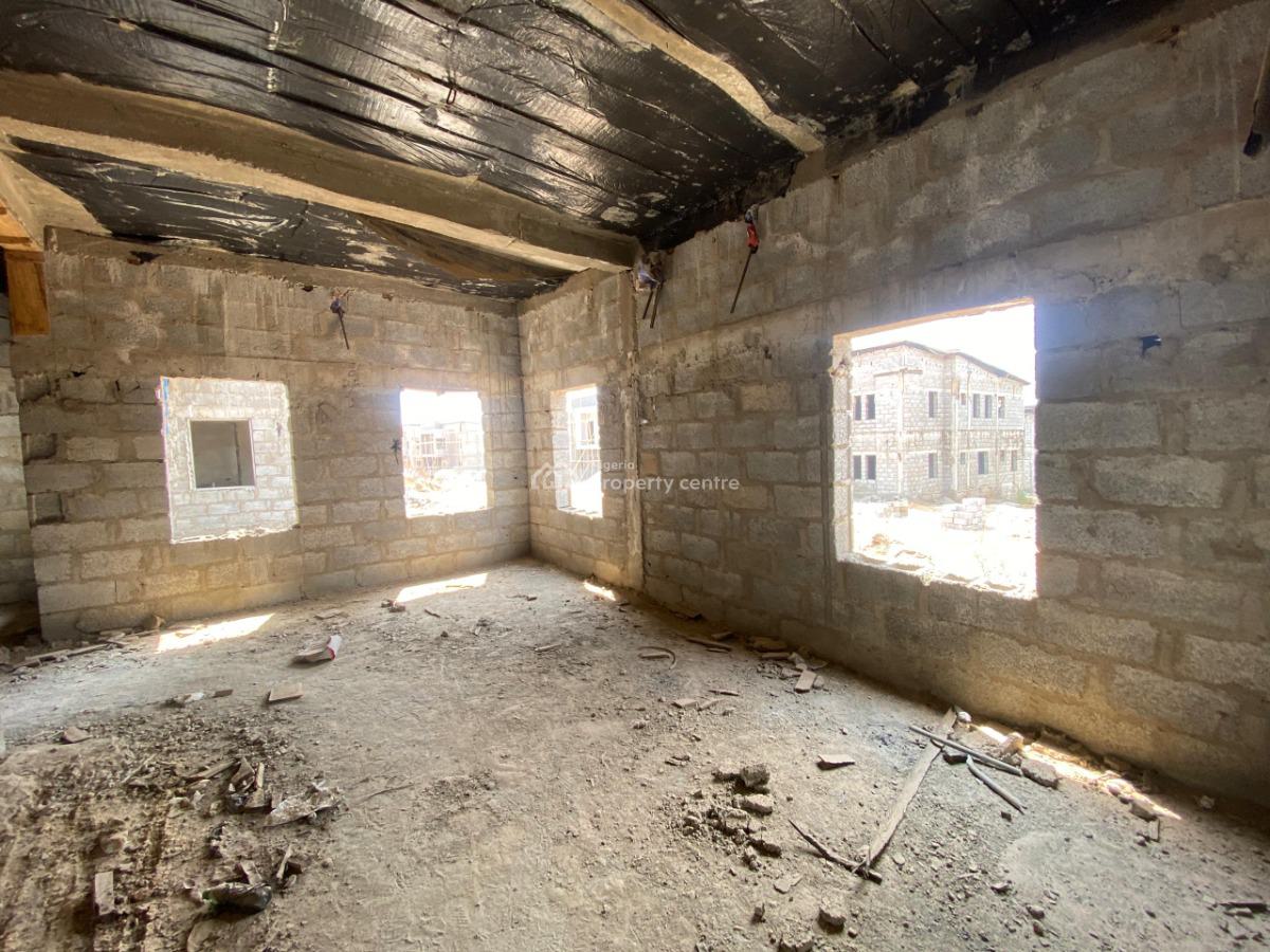 4 Bedrooms Semi-detached Duplex with Bq (carcass), Life Camp, Abuja, Semi-detached Duplex for Sale