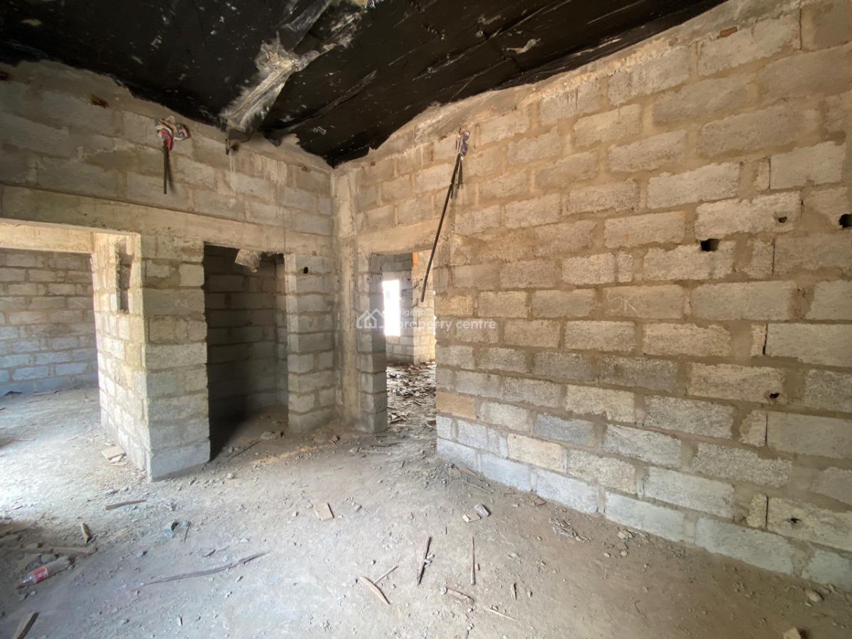 4 Bedrooms Semi-detached Duplex with Bq (carcass), Life Camp, Abuja, Semi-detached Duplex for Sale