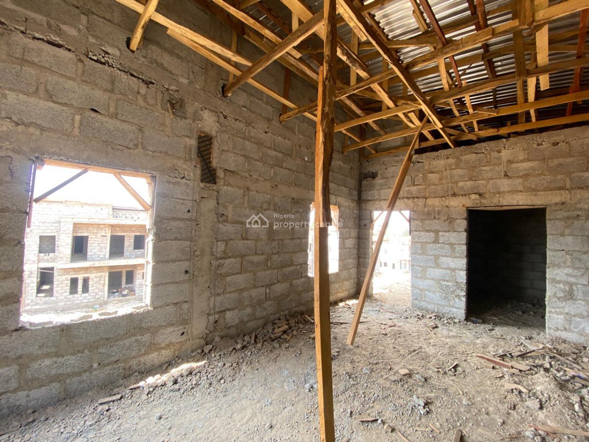 4 Bedrooms Semi-detached Duplex with Bq (carcass), Life Camp, Abuja, Semi-detached Duplex for Sale