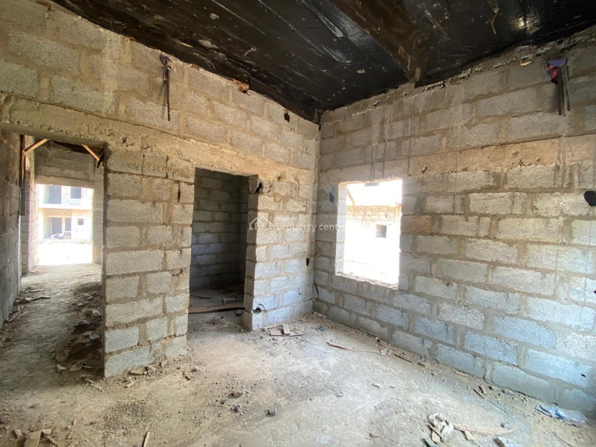 4 Bedrooms Semi-detached Duplex with Bq (carcass), Life Camp, Abuja, Semi-detached Duplex for Sale