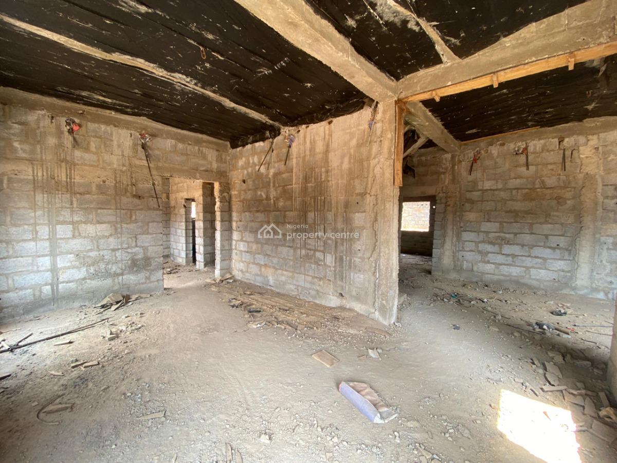 4 Bedrooms Semi-detached Duplex with Bq (carcass), Life Camp, Abuja, Semi-detached Duplex for Sale