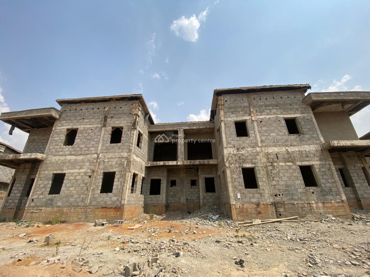 4 Bedrooms Semi-detached Duplex with Bq (carcass), Life Camp, Abuja, Semi-detached Duplex for Sale
