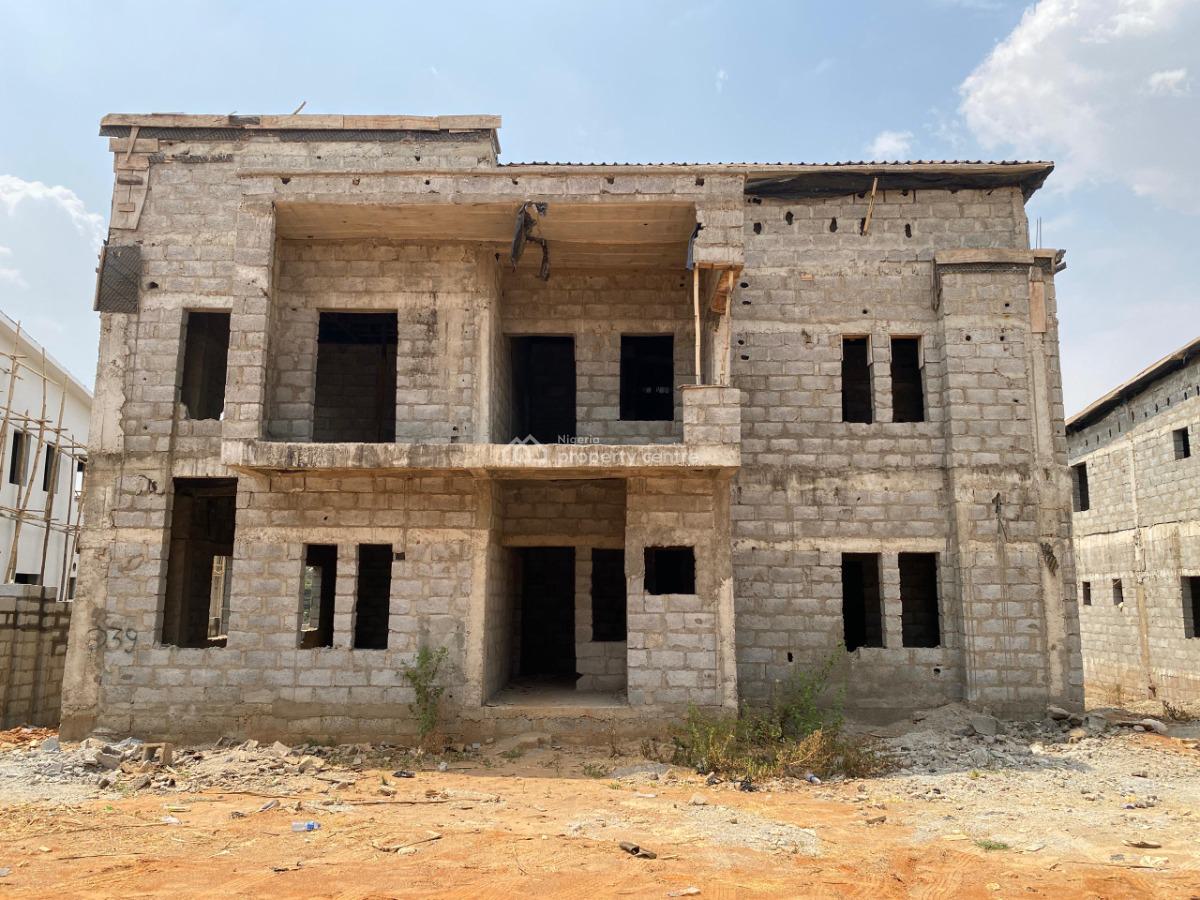 6 Bedroom Fully Detached Duplex with Bq (carcass), Life Camp, Abuja, Detached Duplex for Sale