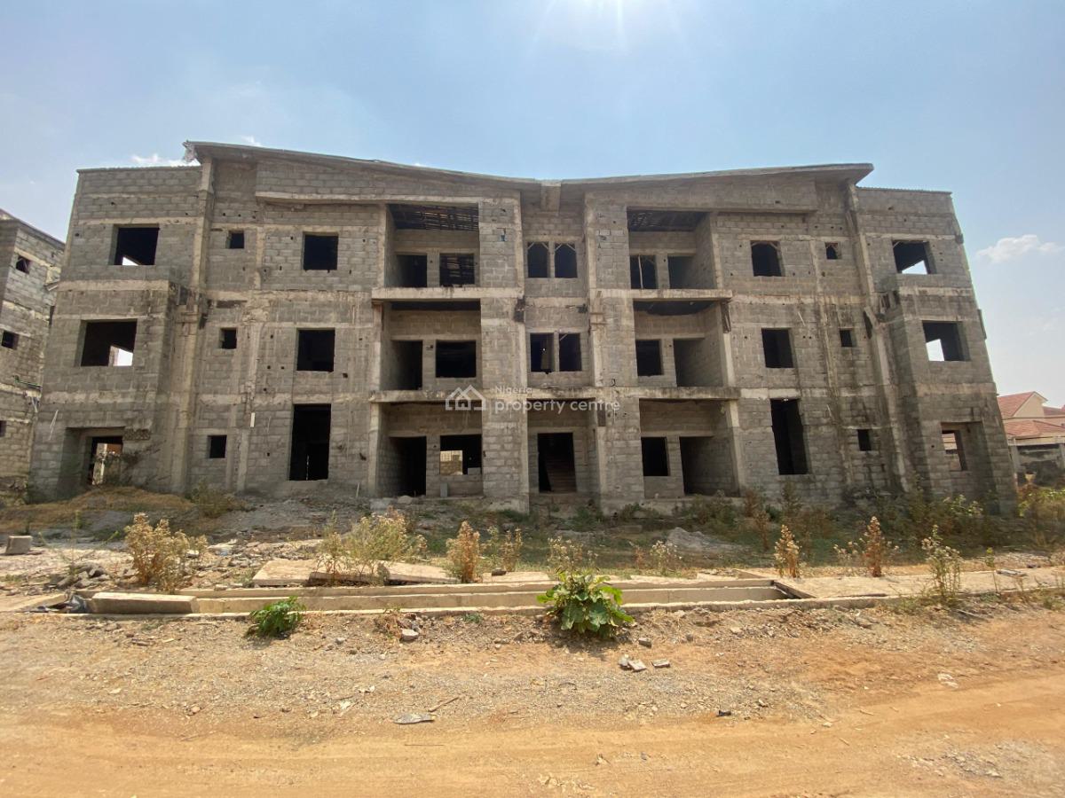 3 Bedrooms Apartment with Bq (carcass), Life Camp, Abuja, Flat / Apartment for Sale