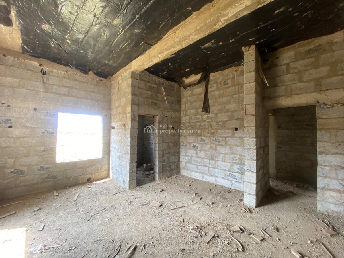 3 Bedrooms Apartment with Bq (carcass), Life Camp, Abuja, Flat / Apartment for Sale