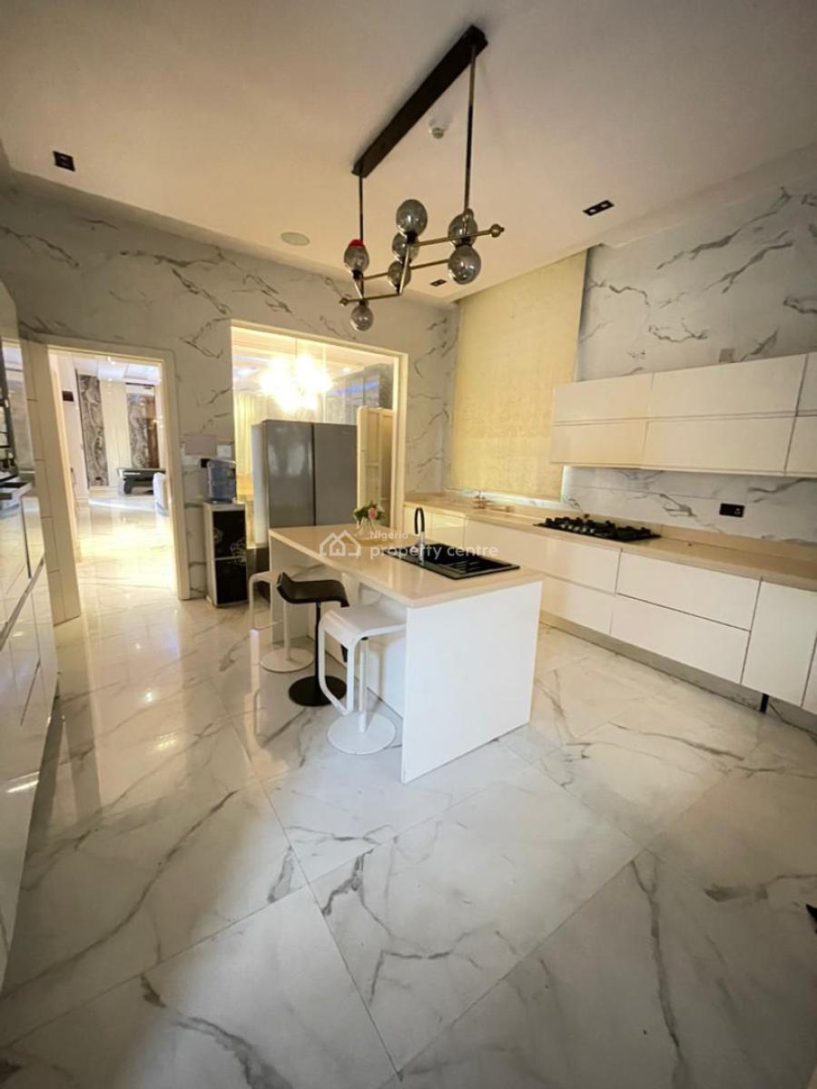 Fully Furnished Luxury 6 Bedroom Fully Detached Duplex with Spacious Bq, Pinnock Beach Estate, Osapa, Lekki, Lagos, Detached Duplex for Rent