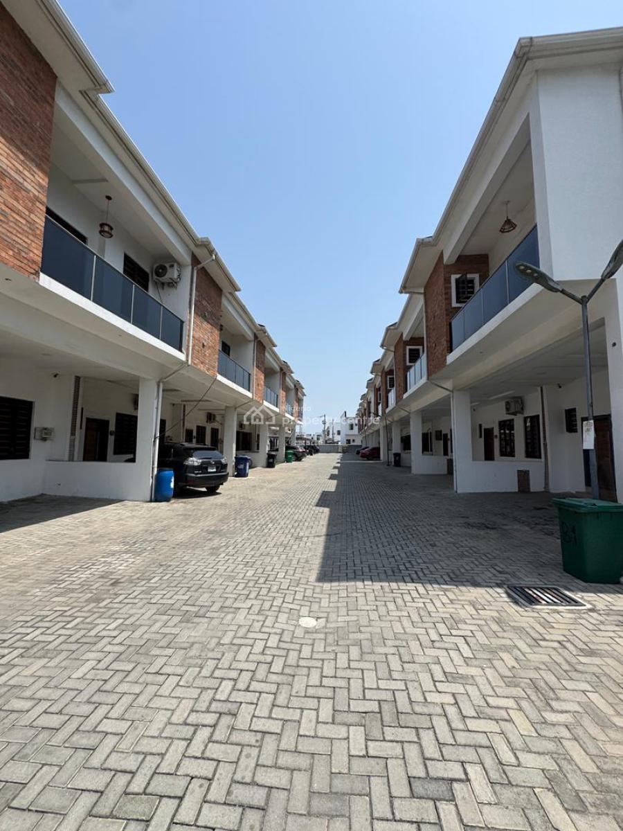 Nicely Built 4 Bedroom Terrace Duplex + Pool Within an Estate, Chevron Toll Gate, Orchid Road, Lekki, Lagos, Terraced Duplex for Rent