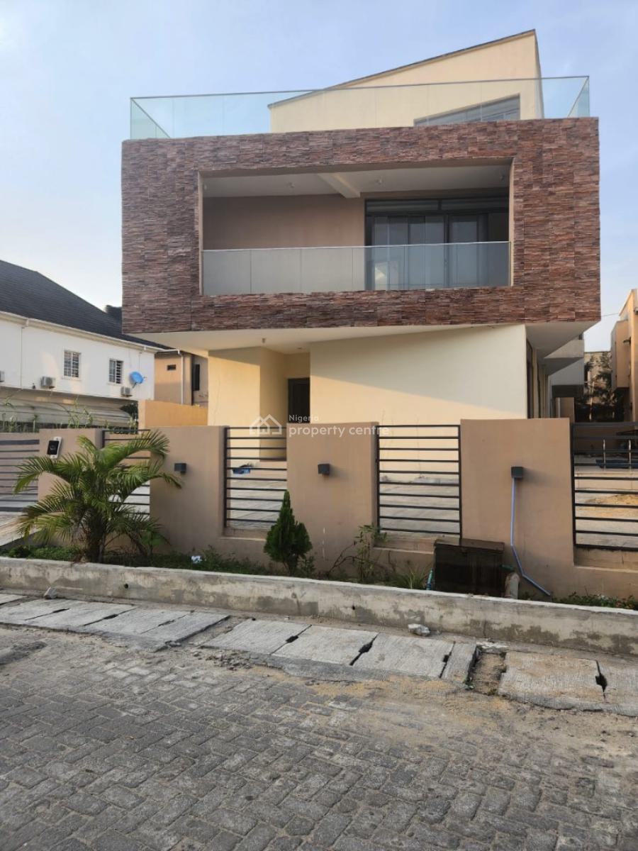 5 Bedroom Detached Duplex with 2 Rooms Bq and Swimming Pool, Rooftop, Lekki County Homes, Ikota, Lekki, Lagos, Detached Duplex for Rent