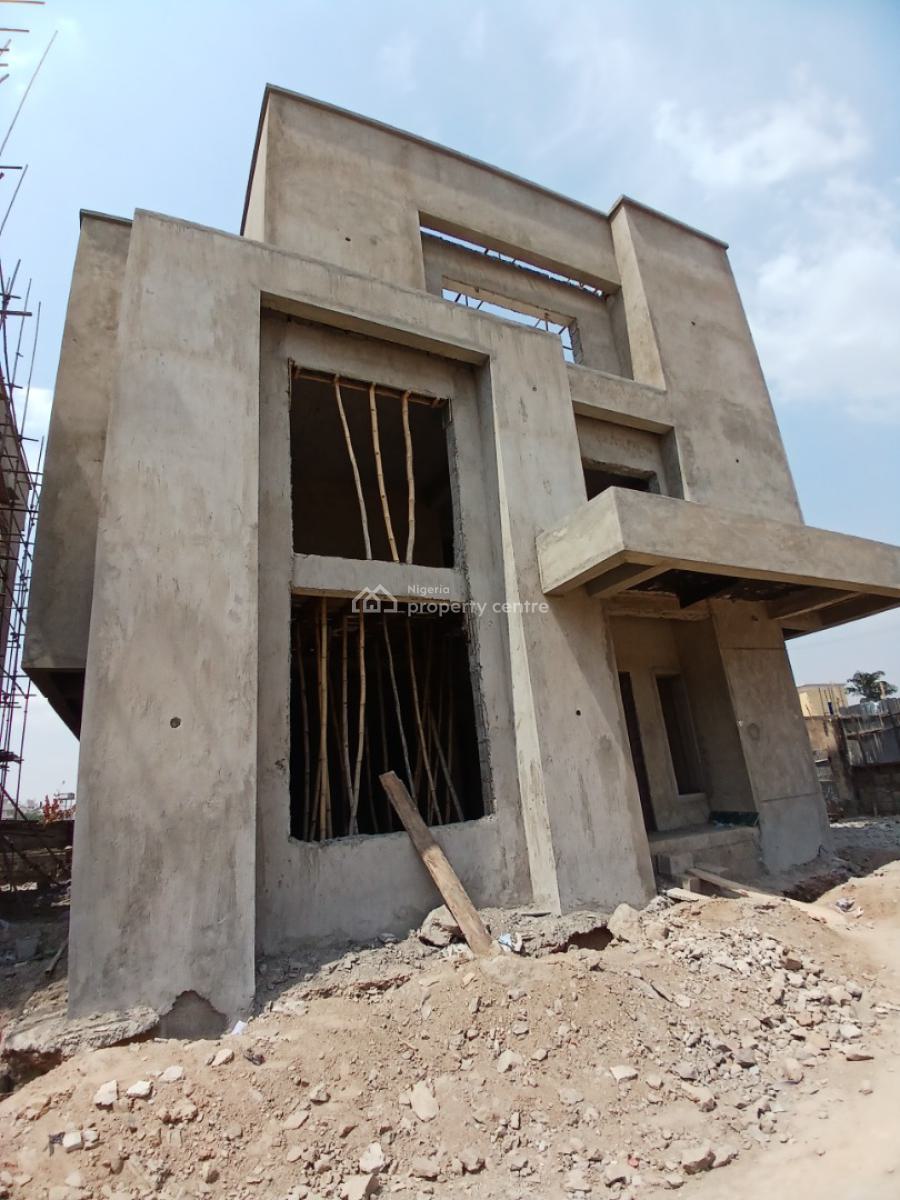 Under Construction 5 Bedroom Detached Duplex with 1room Bq with Elevat, Guzape Abuja Diplomatic Zone, Guzape District, Abuja, Detached Duplex for Sale