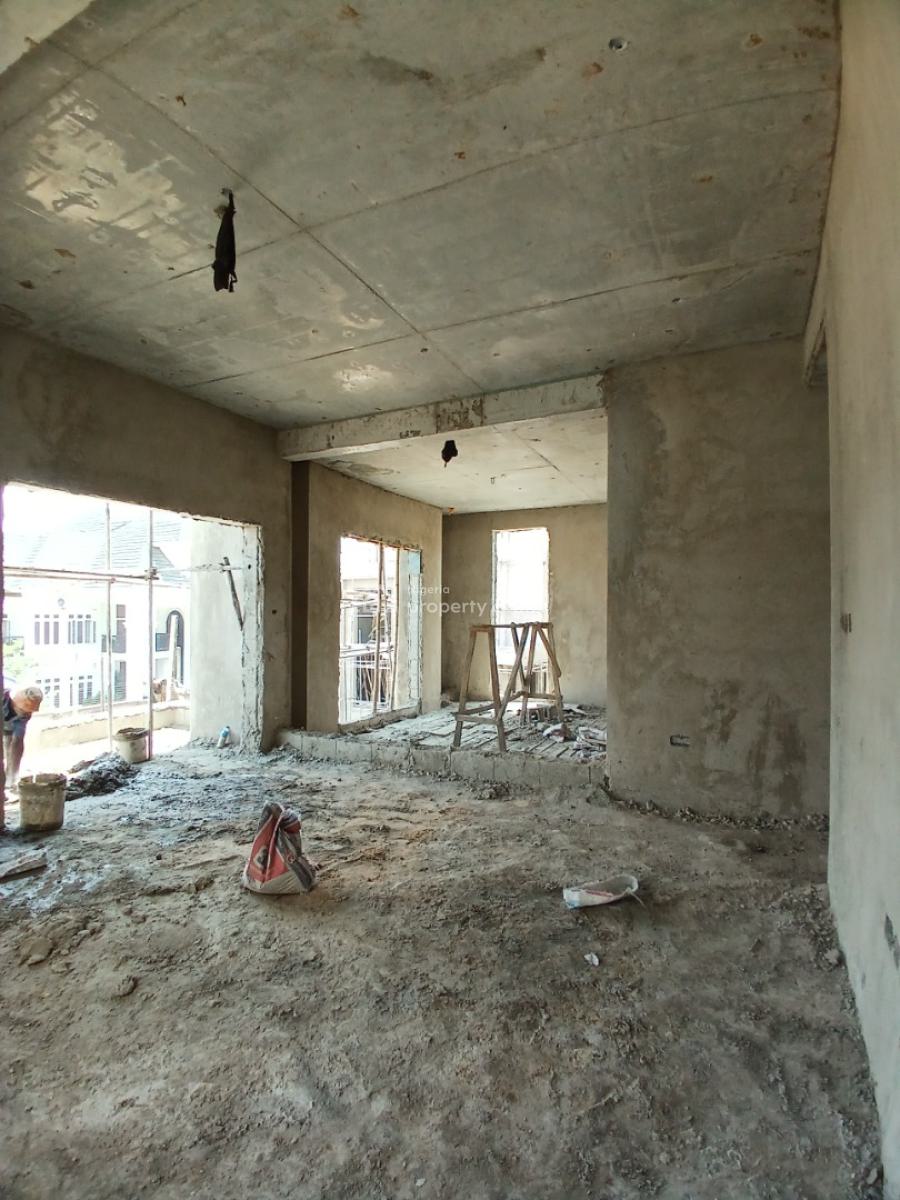 Under Construction 5 Bedroom Detached Duplex with 1room Bq with Elevat, Guzape Abuja Diplomatic Zone, Guzape District, Abuja, Detached Duplex for Sale