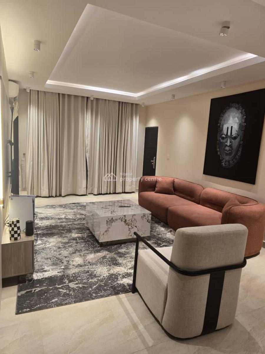 Fully Furnished & Serviced Luxury 3 Bedrooms Flat Upstairs with Lift, Lekki Phase 1 Behind Evercare Hospital Admiralty Way, Lekki, Lagos, Flat / Apartment for Rent