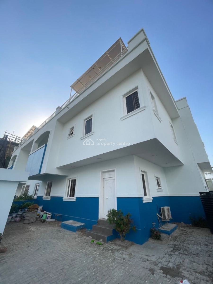 Lovely 4 Bedrooms Semi Detached Duplex with Ocean View Roof-top Lounge, Alpha Beach Road ( New Road), Lekki, Lagos, Semi-detached Duplex for Rent