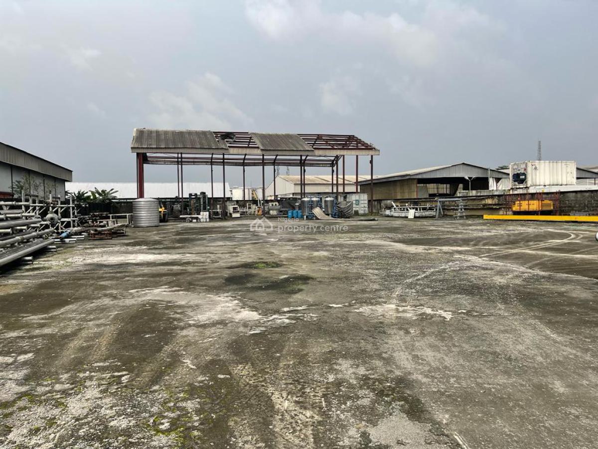 a Warehouse on 5000sqm Plots of Land at Trans-amadi, Trans Amadi Road, Trans Amadi, Port Harcourt, Rivers, Warehouse for Sale