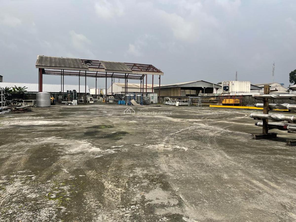 a Warehouse on 5000sqm Plots of Land at Trans-amadi, Trans Amadi Road, Trans Amadi, Port Harcourt, Rivers, Warehouse for Sale