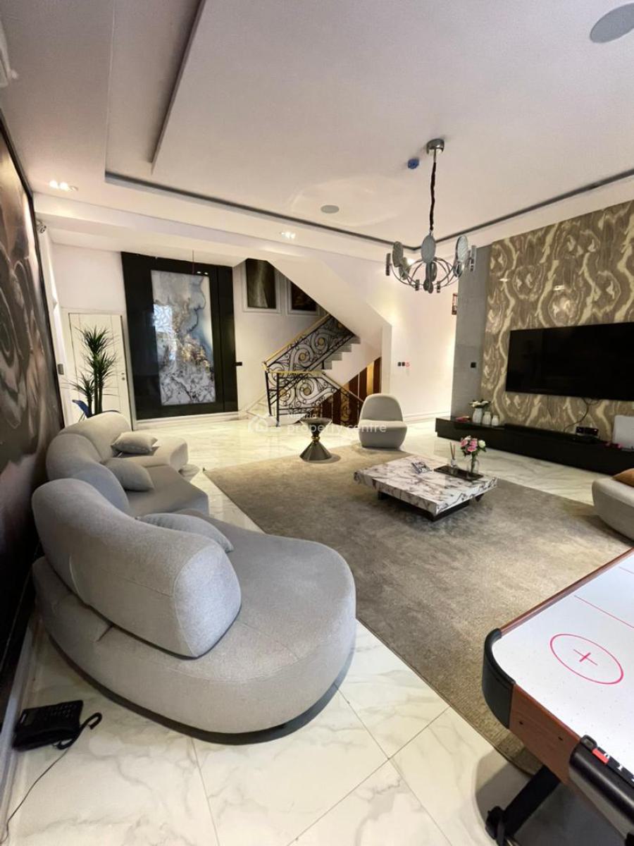 Fully Furnished Luxury 6-bedroom Fully Detached Duplex, Pinnock Beach Estate, Osapa, Lekki, Lagos, Detached Duplex for Rent