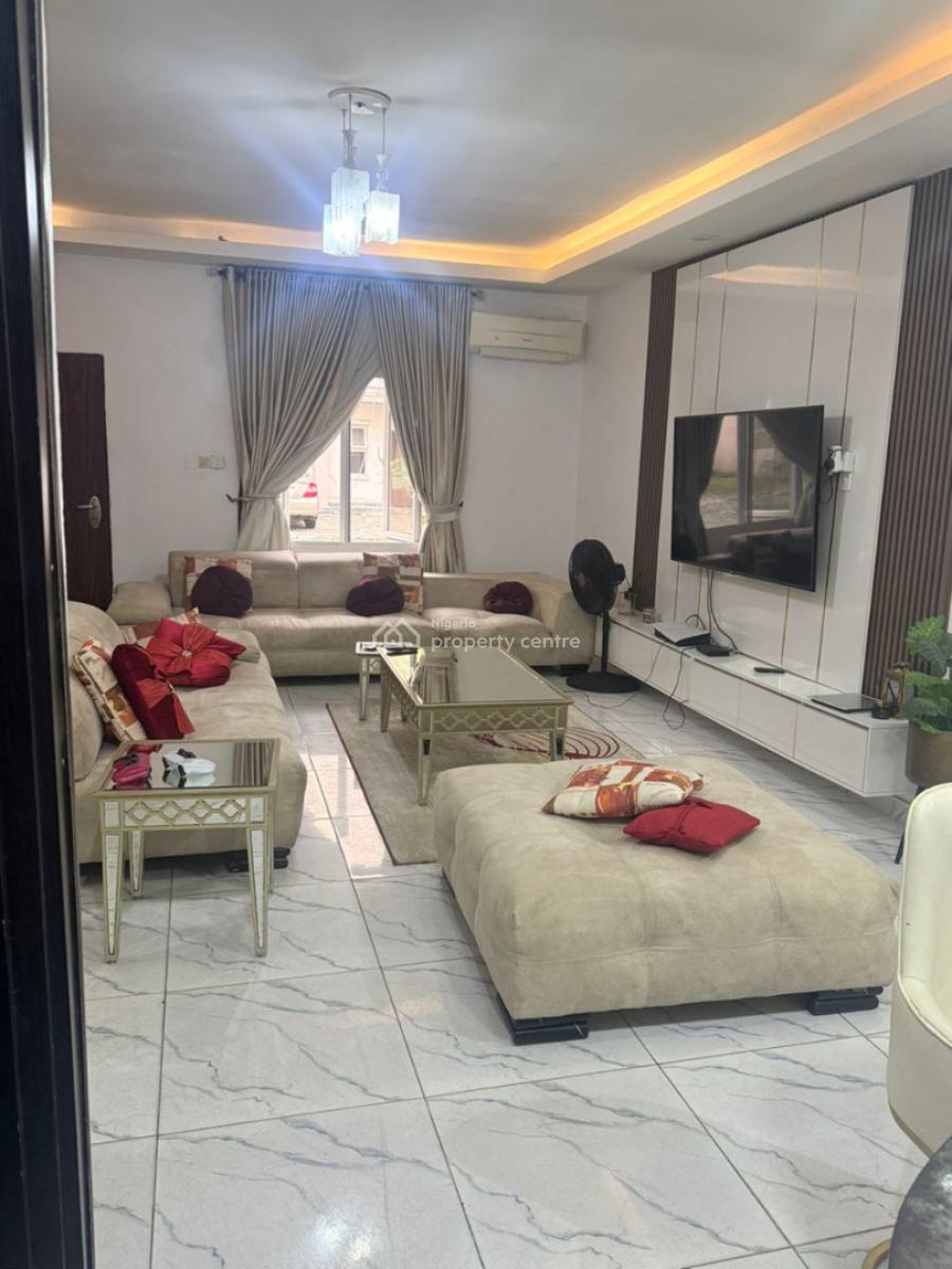 4 Bedroom Terrace with Bq (fully-serviced) Either with Furniture, Ikate, Lekki, Lagos, Terraced Duplex for Rent