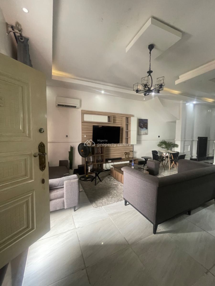 Fully Furnished 2 Bedroom Semi Detached Duplex in a Secured Estate, Chevron, Lekki, Lagos, Semi-detached Duplex for Rent