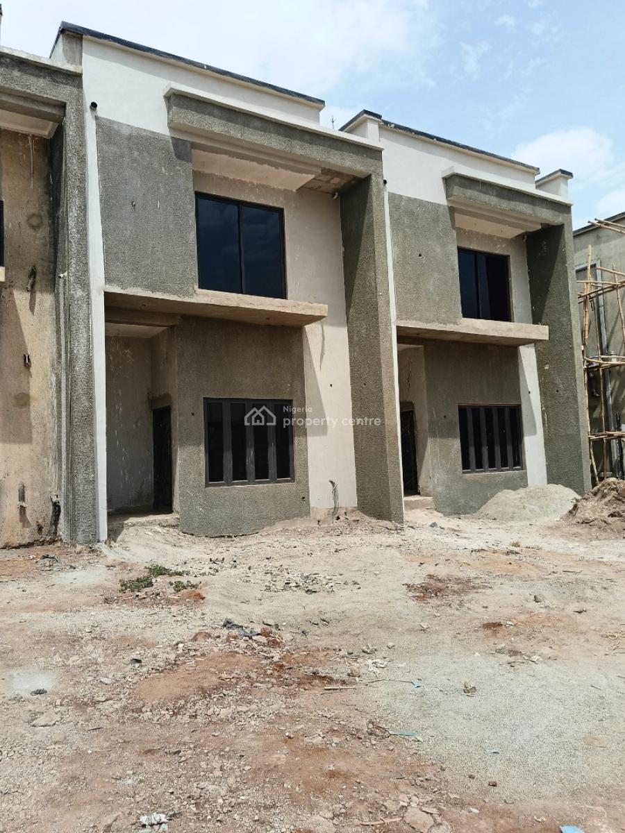 4 Bedroom Duplex with Bq (advanced Carcass) in an Estate, Arab Road By Christ Embassy Church, Kubwa, Abuja, Terraced Duplex for Sale