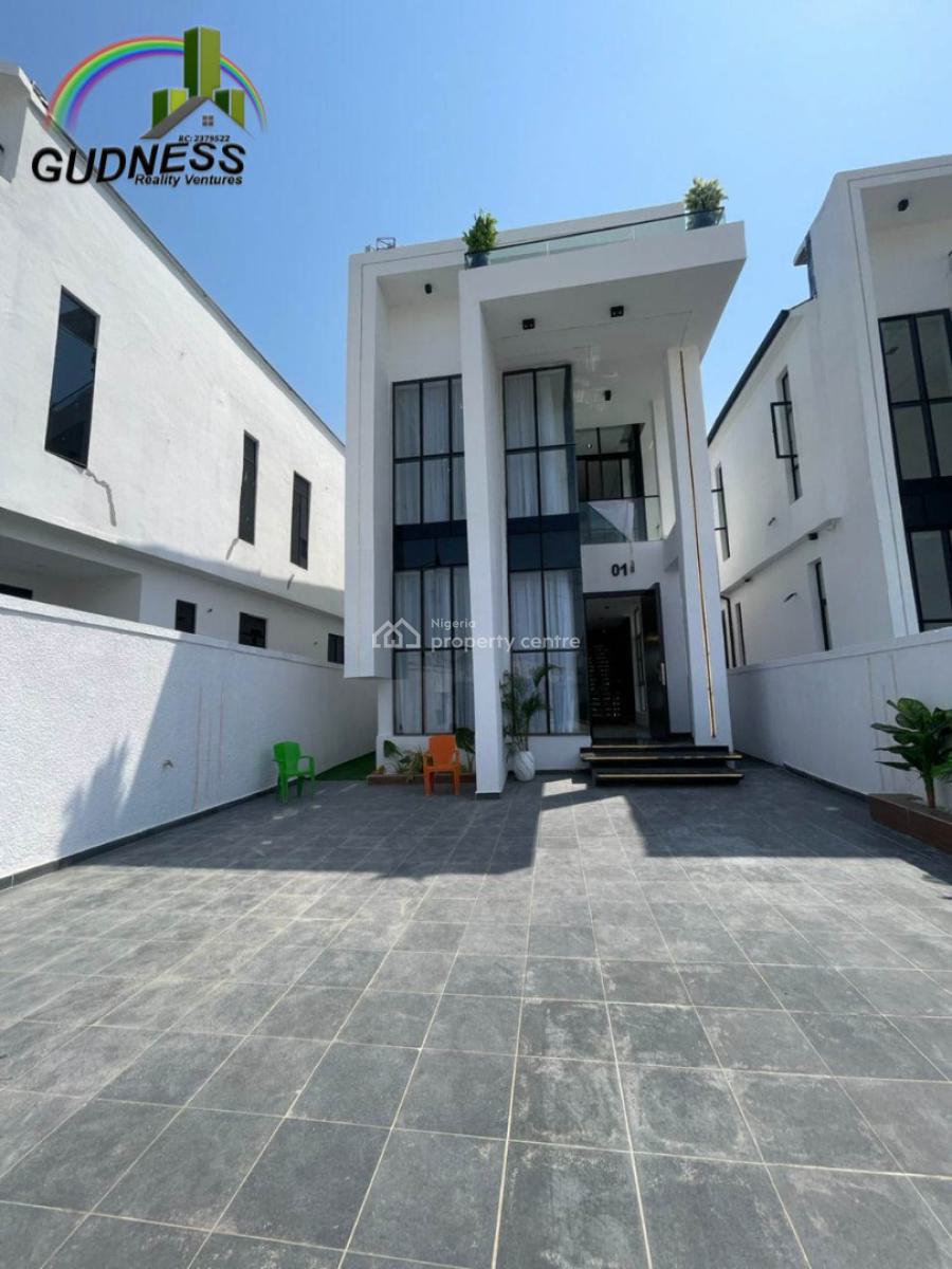Automated 5 Bedroom Fully Detached Duplex with Swimming Pool and Bq, Ikota, Lekki, Lagos, Flat / Apartment for Sale