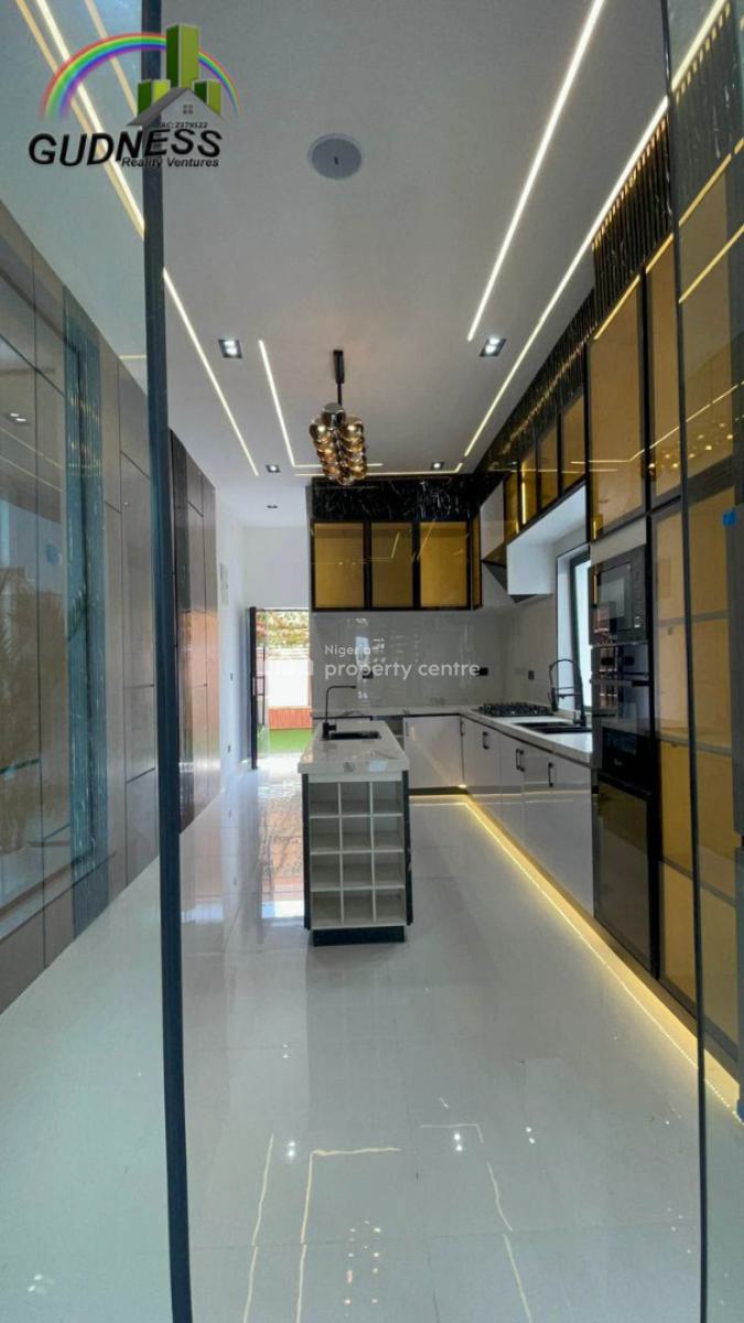 Automated 5 Bedroom Fully Detached Duplex with Swimming Pool and Bq, Ikota, Lekki, Lagos, Flat / Apartment for Sale