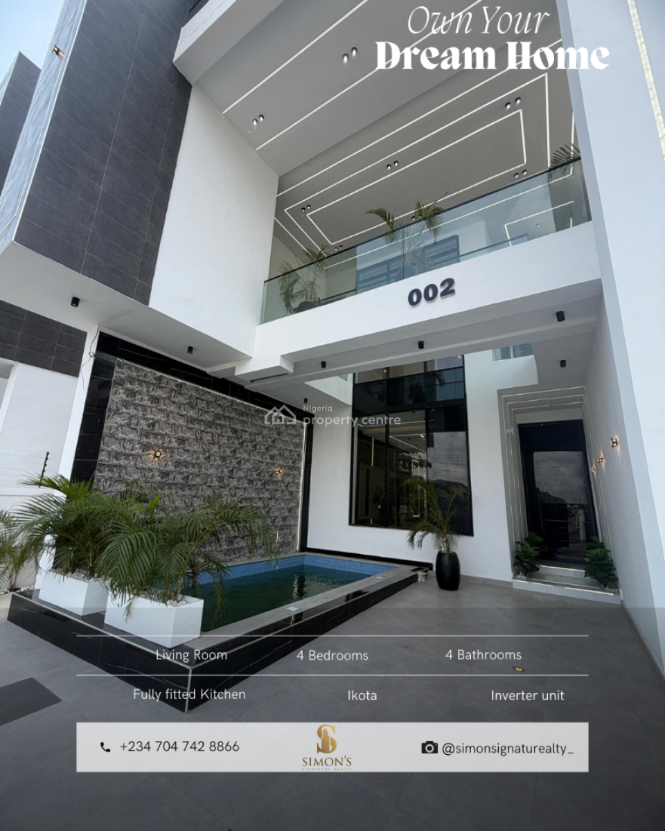 Magnificent 5 Bedroom Duplex, Ikota, Lekki, Lagos, Detached Duplex for Sale