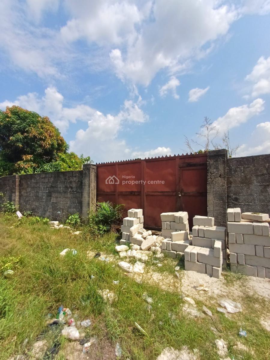 Fenced 2 Plots of Land, Obirikwerre Airport Road, Port Harcourt, Rivers, Residential Land for Sale