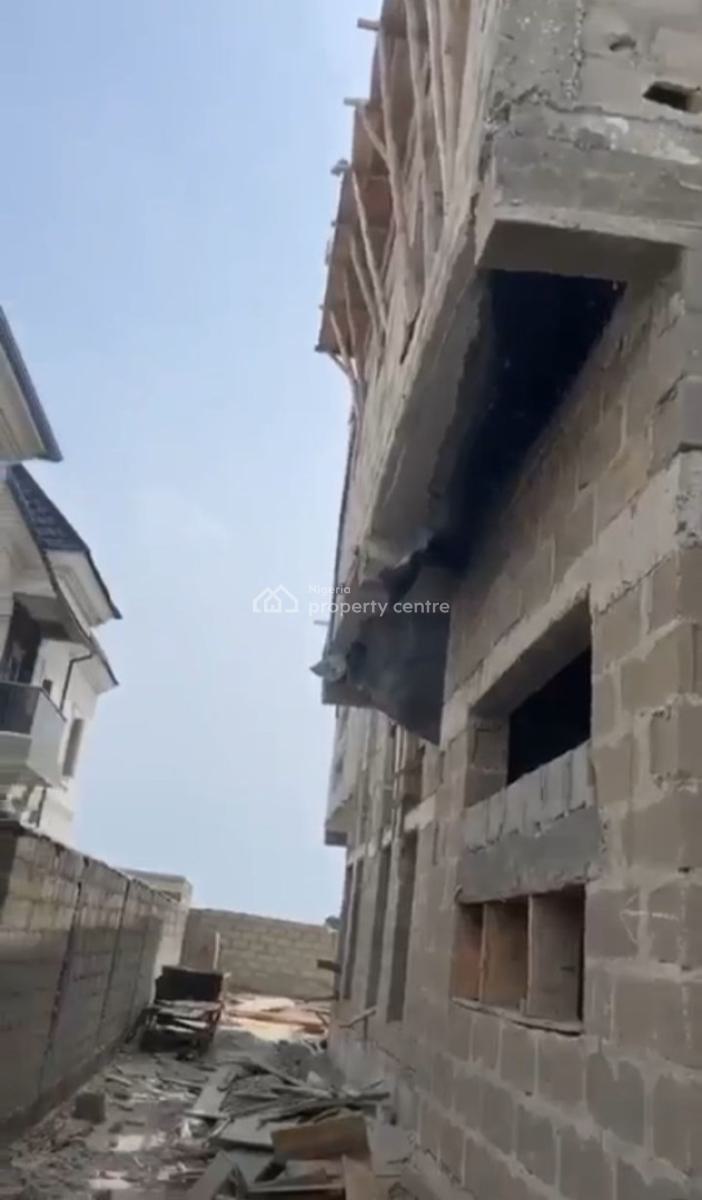 Distress: Land Measuring 1 Plot with Carcass Building, Ologolo, Lekki, Lagos, Residential Land for Sale