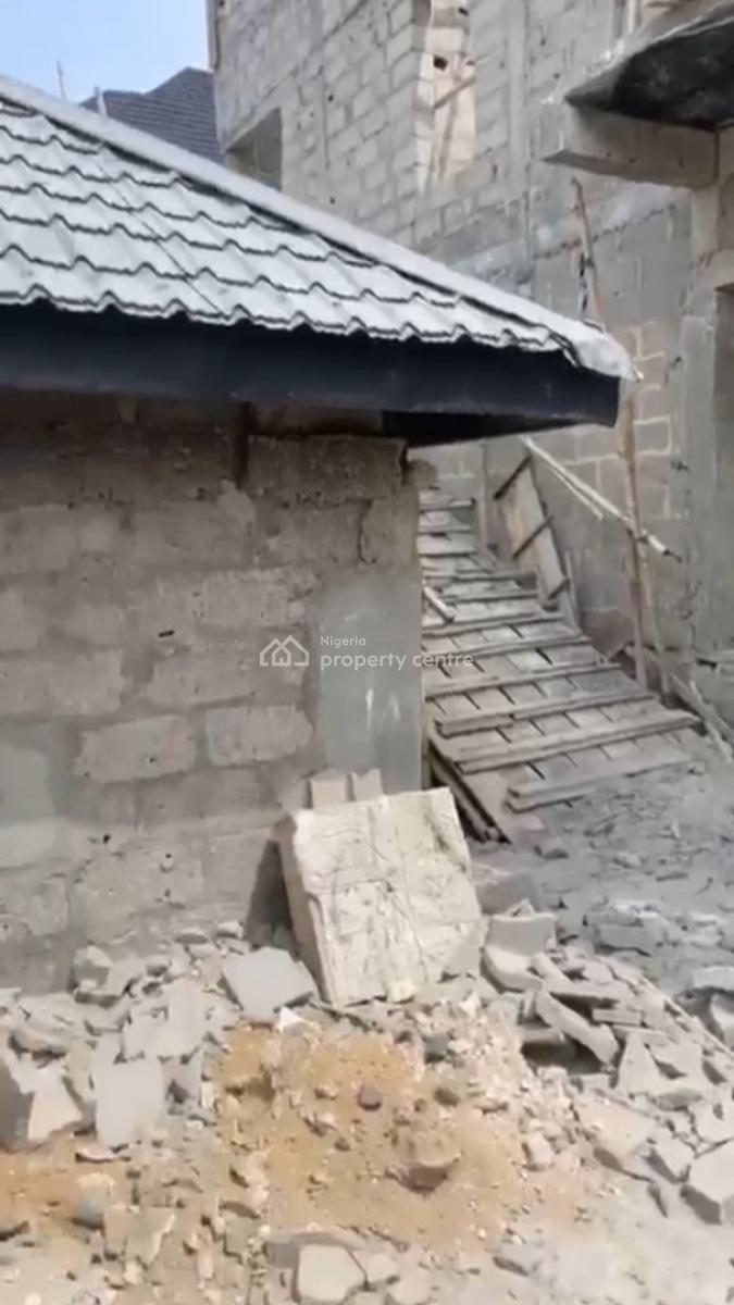 Distress: Land Measuring 1 Plot with Carcass Building, Ologolo, Lekki, Lagos, Residential Land for Sale