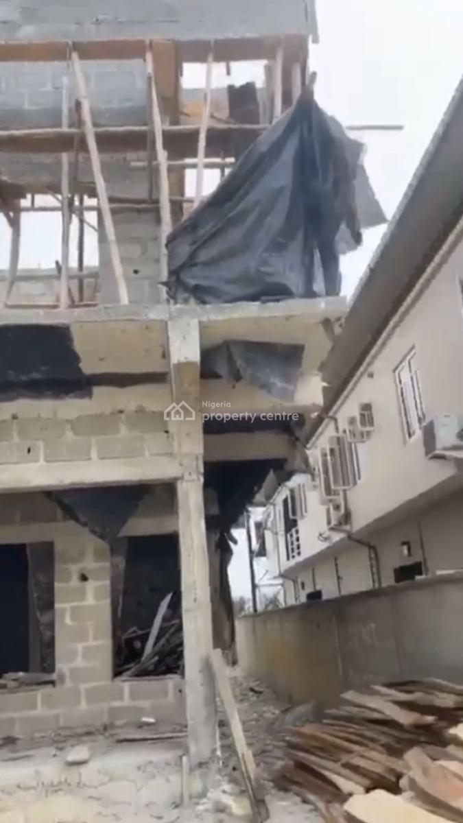 Distress: Land Measuring 1 Plot with Carcass Building, Ologolo, Lekki, Lagos, Residential Land for Sale