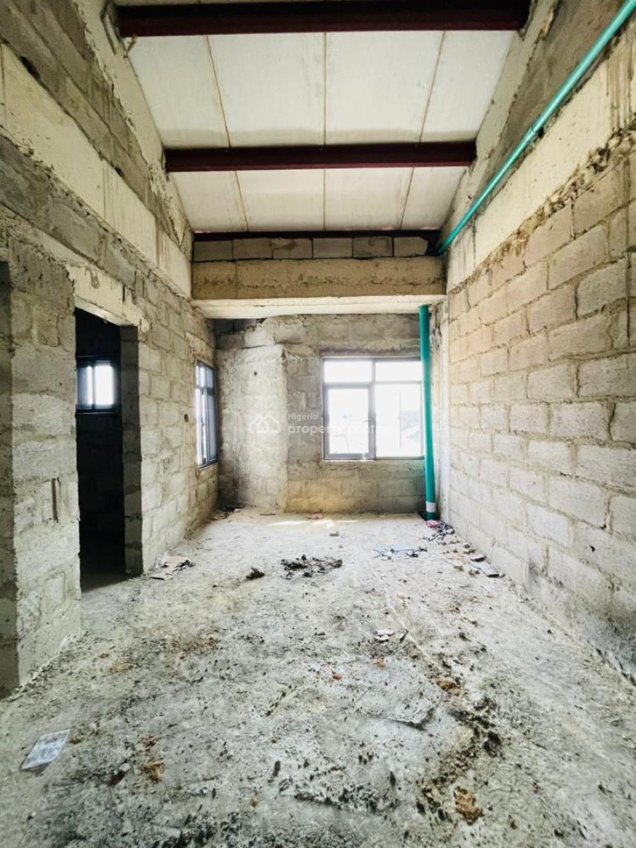 Lovely Built 4 Bedroom Terrace Duplex (carcass), Gbagada, Lagos, Terraced Duplex for Sale